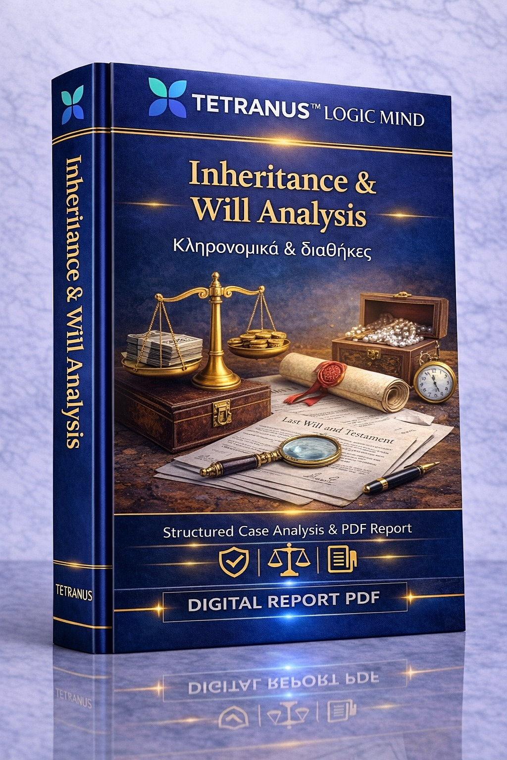 Ανάλυση Κληρονομικών & Διαθήκης βάσει της Δικής σας Περίπτωσης (Inheritance & Will Analysis – PDF Report)