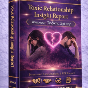 Ανάλυση Τοξικής Σχέσης βάσει της Δικής σας Περίπτωσης (Toxic Relationship Insight Report – PDF)
