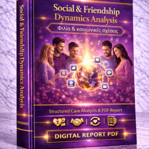 Ανάλυση Κοινωνικών Σχέσεων & Φιλίας βάσει της Δικής σας Περίπτωσης (Social & Friendship Dynamics Analysis – PDF Report)