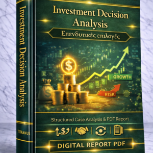 Ανάλυση Επενδυτικών Αποφάσεων βάσει της Δικής σας Περίπτωσης (Investment Decision Analysis – PDF Report)