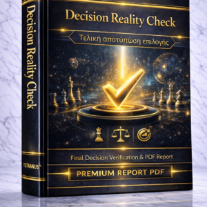 Τελικός Έλεγχος Απόφασης βάσει της Δικής σας Περίπτωσης (Decision Reality Check – Premium PDF Report)