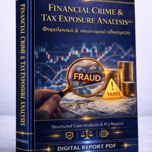 Ανάλυση Φορολογικών & Οικονομικών Αδικημάτων βάσει της Δικής σας Περίπτωσης (Financial Crime & Tax Exposure Analysis – PDF Report)